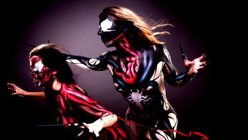 Body Paint Cosplay Girls 14 x Spectacular Cosplayers - Over 18's Only