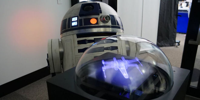 Star Wars Hologram Tech is here Now !! Epic Cool Things !! Voxon Photonics