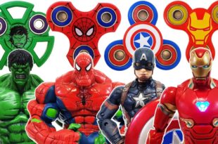 Avengers, Fidget Spinner Go~! Spider-Man, Hulk, Bumblebee! Iron Man, Captain America, Transformer