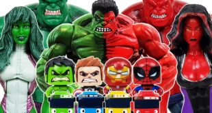 Avengers, Red Hulk, She-Hulk, Spider-Man Go~! Iron Man, Captain America, Tayo, Venom, Thanos