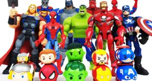 Avengers Transformation! Red Hulk, Iron Man, Spider-Man, Batman, Superman, Captain America, Thor!