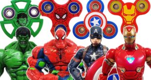 Avengers, Fidget Spinner Go~! Spider-Man, Captain America, Hulk, Transformer! Iron Man! Bumblebee!