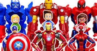 PJ Masks! Let's Help Avengers With Avengers Mech Armor Suit! #ToyMartTV