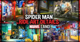 Spider Man Ride Details at Marvel Land from Released Concept Art at Disney’s California Adventure