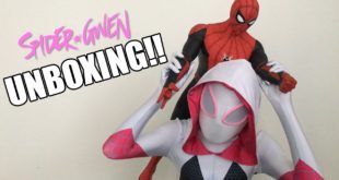 SpiderGwen Unboxing GIANT Spiderman Far From Home figures