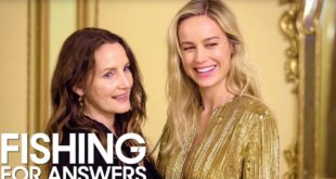 'Captain Marvel' Star Brie Larson & Stylist Samantha McMillen Play 'Fishing for Answers' | THR