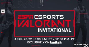 ESPN Will Host The Valorant Invitational On April 20th