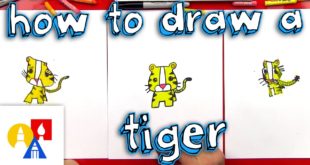 How To Draw A Cartoon Tiger