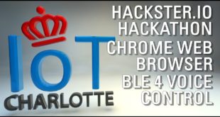 Charlotte IoT Hackathon Hackster.io live "Lend Me Your Ears" Web Bluetooth Voice Recognition