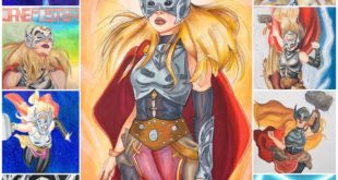 Every completed drawing I’ve done of Jane Foster Thor. I love his woma...