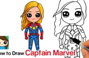 How to Draw Captain Marvel | Avengers Endgame