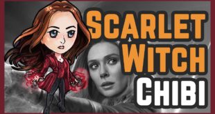 How to Draw Scarlet Witch Chibi [ The Avengers / Marvel Cinematic Universe ]