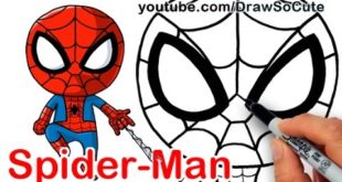 How to Draw Spider-Man from Marvel Comics Chibi Style