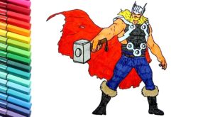 How to Draw Thor - Marvel Avengers Superheroes For Children
