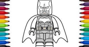 How to draw Lego Batman from DC Comic's Justice League movie - DC Super Heroes