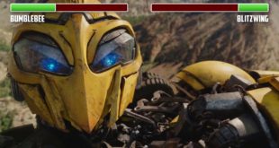 Bumblebee vs Blitzwing W/ HEALTHBARS Canyon Fight HD Transformers