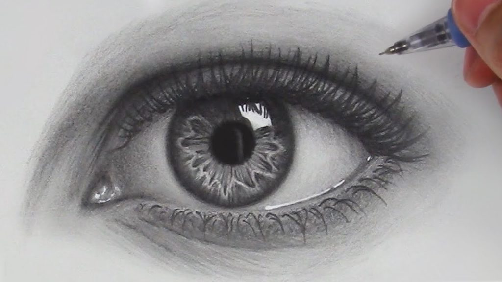 How to Draw Hyper Realistic Eyes - Art Video Tutorial