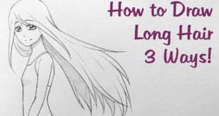 How to Draw Manga: Long Hair 3 Ways