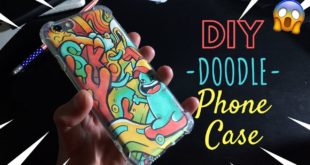 How to make your own *Doodle* Phone Case! | DIY cheap easy custom Iphone case!