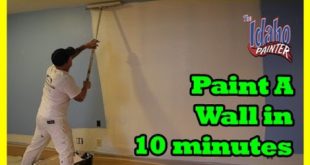 ROLLING WALLS FAST.  How to paint a room in 1 hour.  Fast painting hacks. DIY house painting.