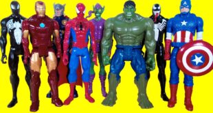 Superhero Marvel toys - Spiderman, Hulk, Iron Man, Thor, Green Goblin, Venom, Black Spiderman