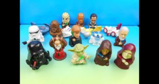 2005 STAR WARS EPISODE III COMPLETE THE SAGA SET OF 17 BURGER KING KIDS MEAL TOYS VIDEO REVIEW