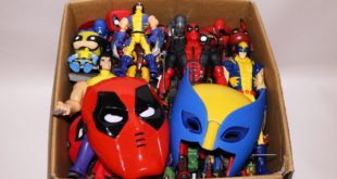 Box of Toys Marvel Mashers Cars, Deadpool, Wolverine Action Figures