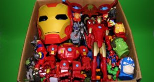 Box of Toys: Marvel Mashers, Cars, Iron Man & Spiderman Action Figures