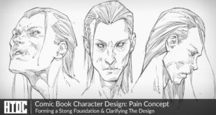 Comic Book Character Design: Pain Concept | Forming a Stong Foundation & Clarifying The Design