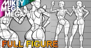 Drawing Full Body For Women in Anime Manga Video Tutorial