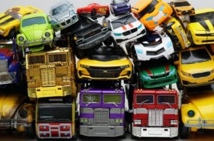 Full Transformers Stop motion - Optimus Prime, Bumblebee, Tobot Robot & Lego Animation Car Toys