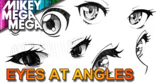 How To Draw Eyes From an Angle in Anime Manga 40 Min Tutorial