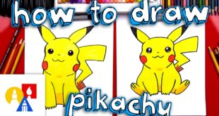 How To Draw Pikachu (with color)