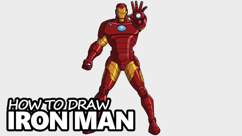 Learn How to Draw Iron Man's Helmet (Iron Man) Step by Step : Drawing  Tutorials