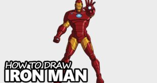How to Draw Iron Man - Easy Step by Step Drawing Tutorial