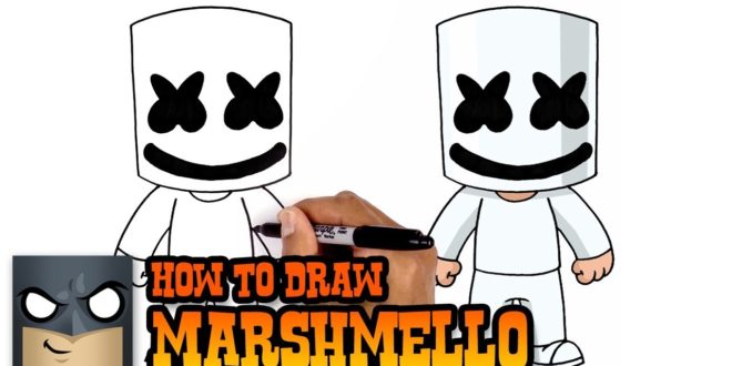 How to Draw Marshmello - Art Tutorial Video