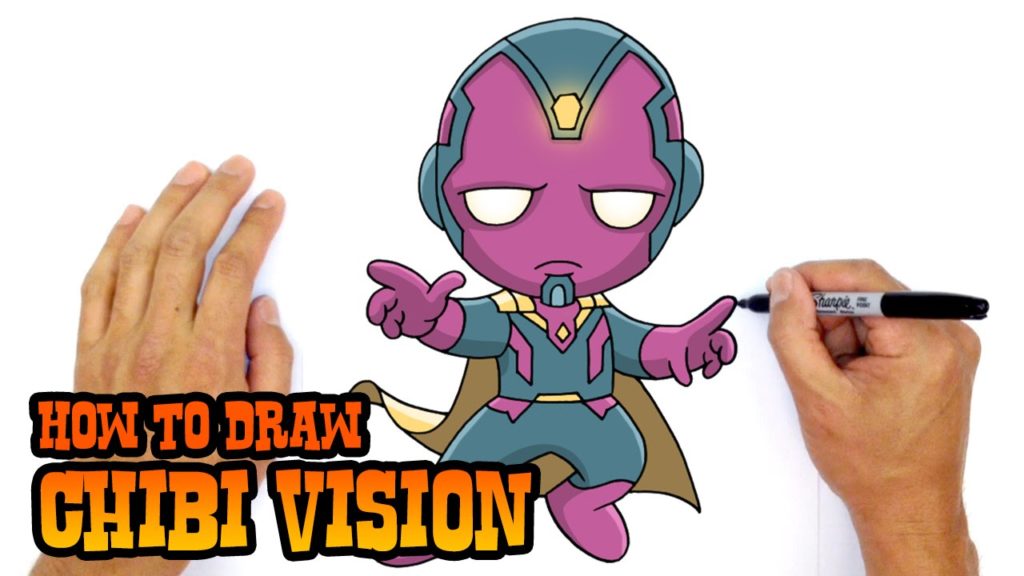 How to Draw Vision from Marvel Comics The Avengers