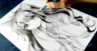 How to draw Anime Neko anime drawing tutorial for beginners