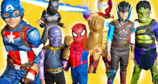Marvel Avengers Spiderman Costume runway show Venom Iron man superheroes kids toys video halloween