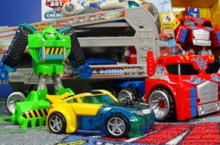 Optimus Prime Rescue Trailer Transformers Rescue Bots From Hasbro Playskool