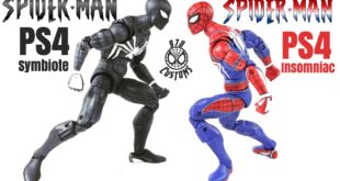 PS4 Symbiote Spider-Man Custom Marvel Legends Spider-Man 6” action figure review