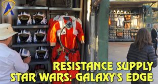 Resistance Supply merchandise carts in Star Wars: Galaxy's Edge