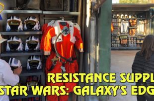 Resistance Supply merchandise carts in Star Wars: Galaxy's Edge