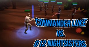 Solo Commander Luke Skywalker VS. Gear 12 Nightsisters (Before Rework) | Star Wars: Galaxy of Heroes