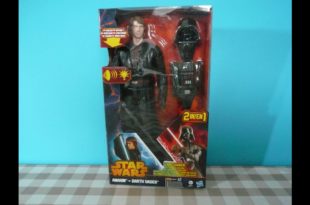 Star Wars Anakin Skywalker to Darth Vader glowing Lightsaber 2 in 1 Action Figure review