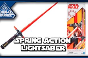 Star Wars Kylo Ren Spring-Action Lightsaber | Force Action Lightsaber toy review