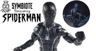 Symbiote Homecoming Spiderman custom Marvel Legends Homecoming Spider-Man 6" action figure review