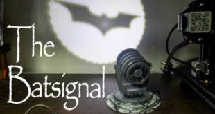 The Bat-Signal From Batman DC Comics Table Top  miniature prop with magnetic Logo change.