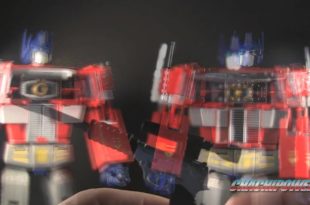 Transformers Takara Convoy MP-01L vs. Hasbro 20th Anniversary Masterpiece Optimus Prime