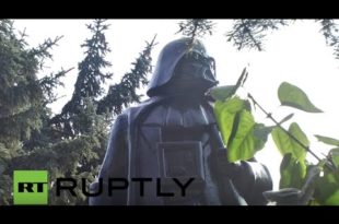 Ukraine: Lenin statue turned into Star Wars' Darth Vader in Odessa